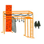 An urban playground, graphic for "Personal Growth" topic.